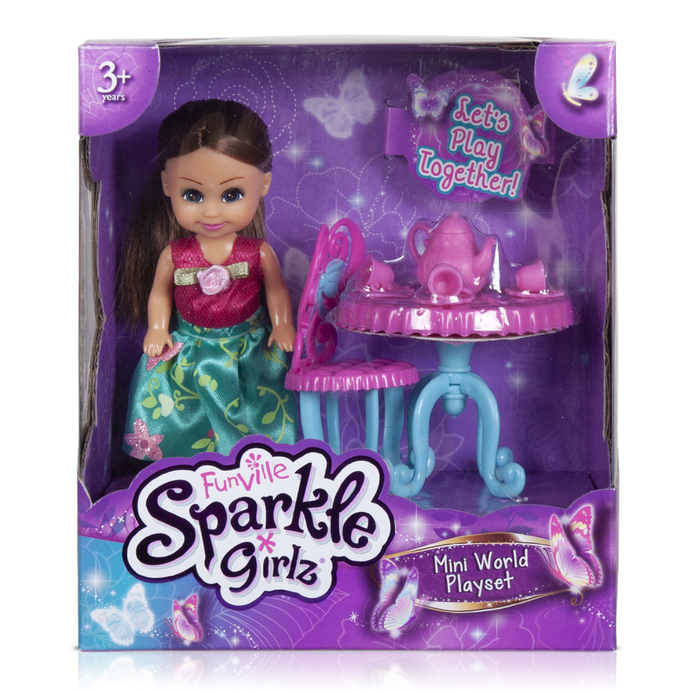 Игровой набор кукла 11,5 см мебель Sparkle Girlz  